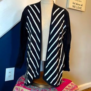 Black and white cardigan